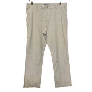 Men's Banana Republic Linen Blend Dress Trouser Pants Beige  Size 36X32